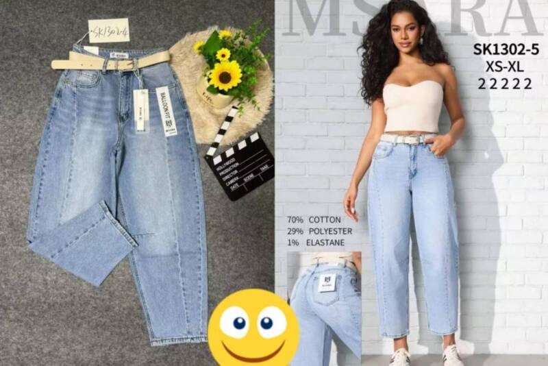 Spodnie jeansy meskie Roz XS-XL, 1 Kolor .Paczka 10 szt